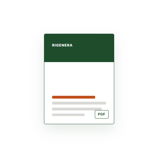 Couverture du company profile Rigenera Solution